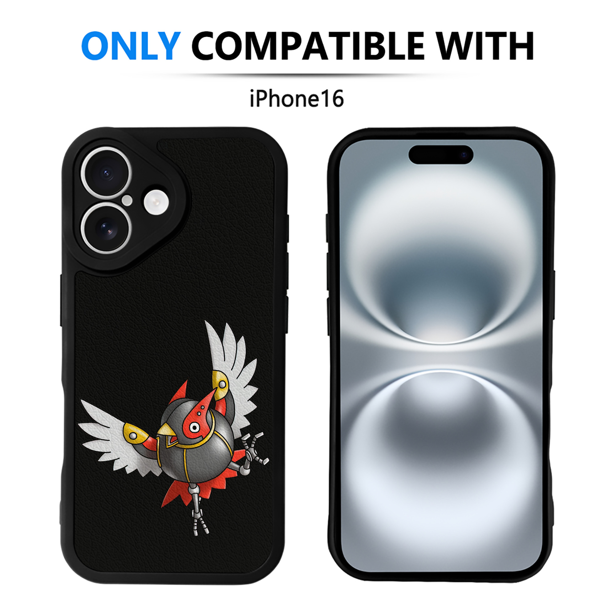 （画像用） ドラゴンクエスト Doragon Kuesuto Dragon Quest 【iPhone 16シリーズ対応】シリコンスマホケース（レザー調） 材質：シリコン